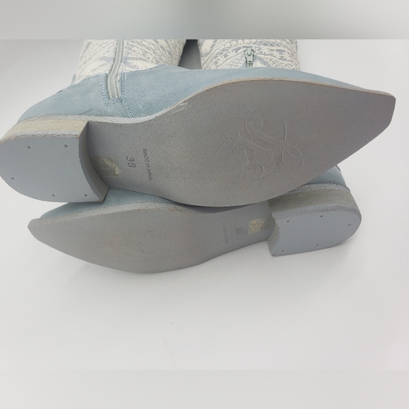 708- Free People Bren Textile Slouch Boots Size 7.5 NWT - Picture 10 of 11